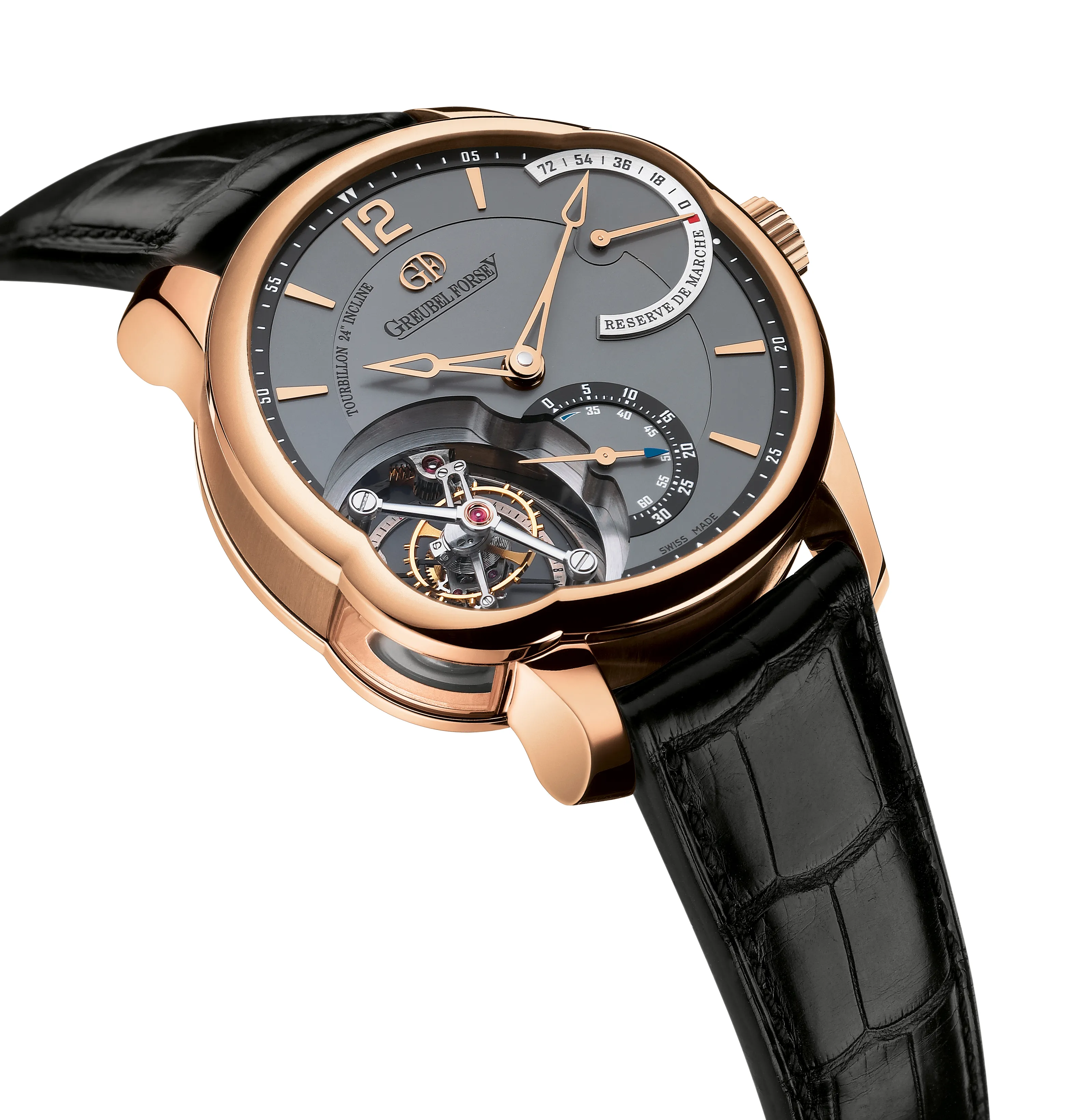 Tourbillon inclinado 24 segundos de Greubel Forsey